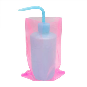 300Pcs Pink Tattoo Wash Bottle Bags,Thicken Disposable Squeeze Bottle Bags,For Tattoo Bottles Tattoo Supplies Tattoo Kits