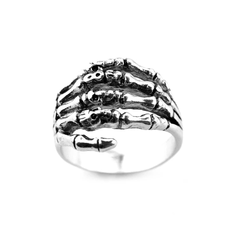 Gothic Claws Finger Rings Anarchy Death Fist Skeleton Dragon Claws Ring Gift for Women Men Jewelry Accessories Movie Jewelry